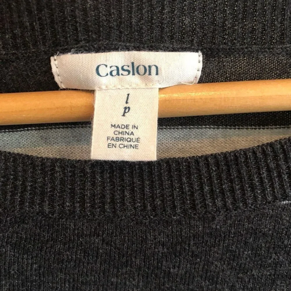 Nordstrom Grey Stripe Sweater